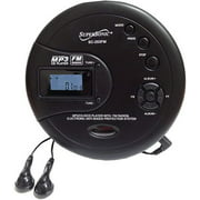 Supersonic SC-253FM Personal MP3/CD Player with FM Radio - Portable Device, HQ Stereo Earphones Included