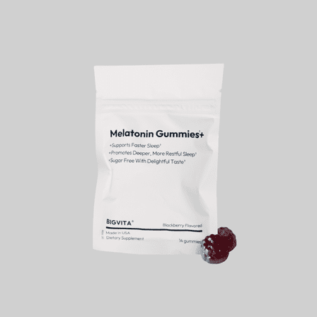 BIGVITA Melatonin Gummies  | Natural Sleep Support with L-Theanine, Chamomile & Botanicals, Rest & Recharge