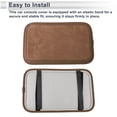 thumbnail image 7 of Unique Bargains Car Center Console Cover Car Armrest Cover 12.6"x8.07"x0.39" Suede Faux Leather Brown, 7 of 7