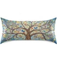thumbnail image 3 of GZHJMY Satin Pillowcase for Hair and Skin Breathable Slip-Cool, Wrinkle-Resistant Soft and Smooth 20x30In Single Side Envelope Opening Without Zipper Art Tree, 3 of 7