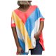 thumbnail image 2 of Fiudx Liquidación de Ofertas Flash Top de Mujer Liso Sexy con Cuello En V y Cordón de Verano Casual Manga Corta, 2 of 5