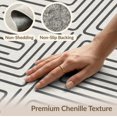 thumbnail image 6 of ODIKA 4'x6' Ivory Geometric Maze Washable Area Rug Modern Labyrinth Design With Intricate Motifs for Dorm Room, Small Living Stain Resistant Low Profile, Easy Care, 6 of 7