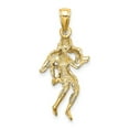 thumbnail image 4 of Auriga Fine Jewelry 14K Yellow Gold Large Virgo Zodiac Charm Pendant for Women (L-29.9 mm,W-14.55 mm), 4 of 6