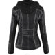 thumbnail image 2 of Women Motorcycle Hooded Pu Leather Biker Jacket Coat Outerwear-mxbc, 2 of 2