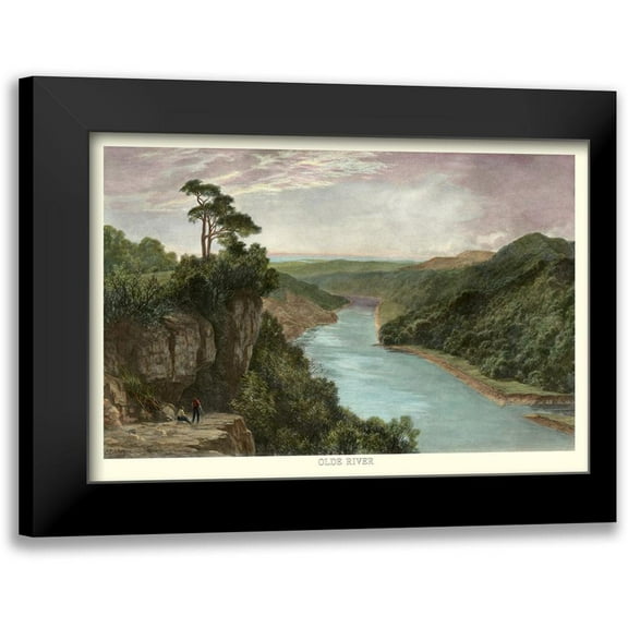 Johnson 14x11 Black Modern Framed Museum Art Print Titled - Olde River
