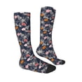 thumbnail image 4 of Lsque Hawaiian Style Printed Crew Socks Men's Women's LightWeight Thin Casual Calf Socks ,Knee High Socks,Cotton Socks, 4 of 9