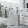 thumbnail image 2 of (3 pack) Better Homes & Gardens Faux Marble Toothbrush Holder, White, 2 of 9