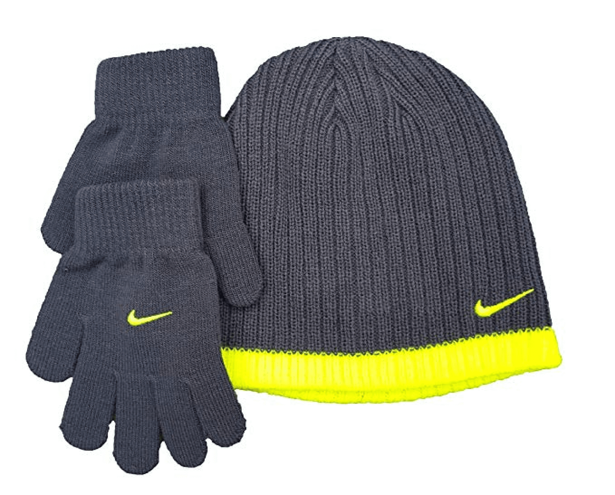 Nike Boys Rib Knit Hat and Glove Set Size : Youth 8/20 ...