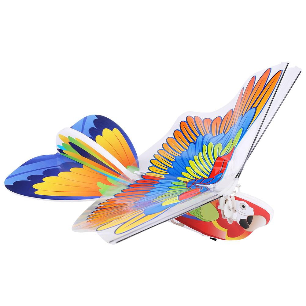 Spptty Remote Control Bird,2 Types Flying RC Birds Eagle Parrot Kids