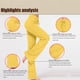 thumbnail image 3 of ICHUANYI Clearance Women's Loose High Waist Wide Leg Pants Workout Out Leggings Casual Trousers Yoga Gym Pants(Yellow, L) ICHUANYI WER2023080705496, 3 of 3