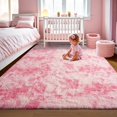thumbnail image 1 of Alfombra LOCHAS Luxury Fluffy Rainbow 91x152 cm Rosa, 1 of 5