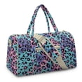 thumbnail image 2 of Garronmavis Large Quilted Duffle Bag for Women, Tie-Dye Leopard Print Weekender Bag Travel Carry On Bag with Zipper Pockets, Cute Overnight Gym Dance Bag for Traveling, 2 of 7