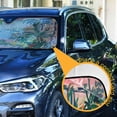 thumbnail image 3 of Yayeee Car Windshield Sun Shade Universal Fit Front Visor Protector, Floral Seaside, 3 of 8