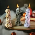 thumbnail image 5 of Halloween Candle Skull Candles, Speak/Hear/See No Evil Skulls, 5 of 11