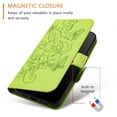 thumbnail image 3 of Wallet Case for Motorola Moto G Power 5G 2025, Wrist Strap & Shoulder Strap PU Leather Case, Pattern Kickstand Magnetic Clasp Flip Cover for Motorola Moto G Power 5G 2025 with Card Holder - Green, 3 of 9