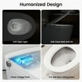 thumbnail image 2 of Smart Toilet with Bidet Built in, One Piece Tankless Bidet Toilet for Bathrooms, YA60 Bidet Toilet with Auto Flush, Kick Flush, Heated Seat, Warm Water and Dryer, Night Light, and Power Outage Flush, 2 of 11