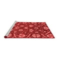 thumbnail image 2 of Ahgly Company Machine Washable Indoor Square Abstract Red Modern Area Rugs, 7' Square, 2 of 4