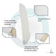 thumbnail image 4 of Almohada para Dormir de Lado Memory Foam 135 x 35 x 15cm Body pillow, 4 of 7
