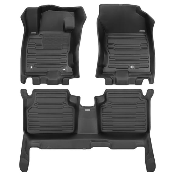 TuxMat - For Ford Escape Hybrid 2020-2025 Models - Custom Car Mats - Maximum Coverage, All Weather, Laser Measured - This Full Set Includes 1st and 2nd Rows