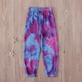 thumbnail image 3 of Odeerbi 4-12 Years Kids Girls Tie-Dye Pants Summer Casual Breathable Elastic Waist Trousers, 3 of 7