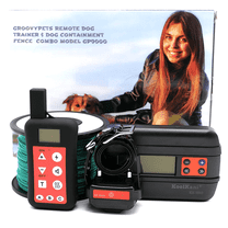 EasyPet KK9000 Remote Trainer/Fence Combo with Vibration, Tone & Shock Modes for Large Dogs, Black