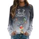 thumbnail image 2 of Sudadera Navideña Con Cuello Redondo Para Mujer, Camiseta Holgada Estampada A La Moda, Blusa de Manga Larga, Tops Informales Odeerbi ODB194552, 2 of 5