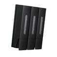 thumbnail image 4 of WeiLaiKeQi 3 Chamber Shower Soap Dispenser Shampoo and Conditioner Dispenser for Office Black, 4 of 9