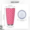 thumbnail image 4 of Fuzoiu red bows Print 20oz Tumbler, Stainless Steel Vacuum Insulated Car Cup, Insulated Coffee Mug,Travel Mug with Lid,Thermal Cup for Outdoor-Without Straw, 4 of 8