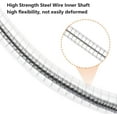 thumbnail image 4 of Metal Flexible Drill Bit Extension:Electric Drill Fexible Shaft 360⁰ Bending,11.8" Flex Drill Bit Extension 1/4 Hex Shank,Magnetic Drill Bit Extension for Electric Drills,2PCS,Silver, 4 of 7