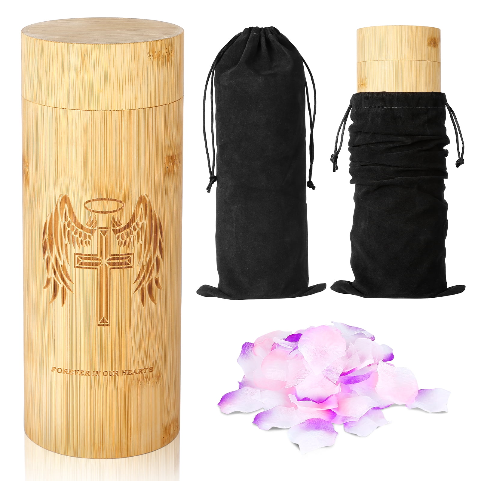 Hoomtree Scattering Urn Tube for Human Ashes,Biodegradable Bamboo Urn Eco Friendly,9''x3.5