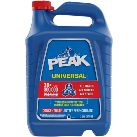 PEAK Universal Concentrate Antifreeze + Coolant for All Vehicles, 1 gal