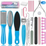Professional Stainless Steel Pedicure Tools Set 20 in 1, Foot Care Kit