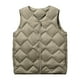 thumbnail image 2 of Abrigo de bolsillo cálido para mujer, chaqueta sin mangas, parka de plumón de invierno, abrigo para mujer, 2 of 8