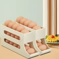 thumbnail image 1 of Organizador de huevos automático de 3 niveles para refrigerador con gran capacidad para 30 huevos. Dispensador compacto para un almacenamiento eficiente y frescura en la cocina. Aestivo |, 1 of 6