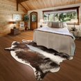 thumbnail image 2 of YJ.GWL Faux Cowhide Area Rug Soft Carpet Animal Print Rugs for Bedroom Living Room Home Decor,2.3'x3.6',Coffee, 2 of 5