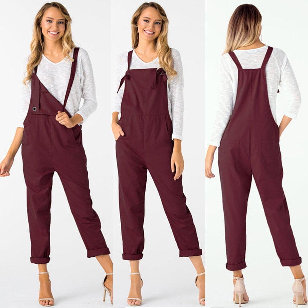 red jumper pants