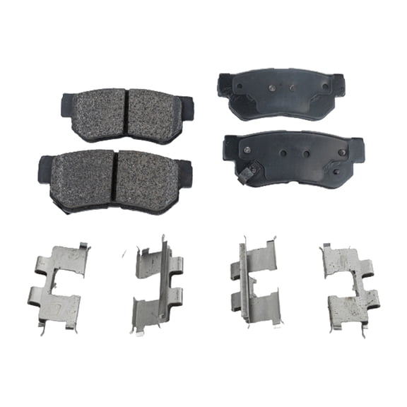 Brake Pad Set Compatible with 1999-2008 Hyundai Sonata 2001-2010 Kia Optima 4Cyl 6Cyl 2.4L 2.7L 2.5L 3.3L Rear