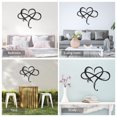 thumbnail image 3 of Infinity Heart Wall Decor Unique Infinity Heart Shaped Wall Sign Romántico Para Exterior Interior Home Wedding Wall Decoration,Black Muyoka Hogar, 3 of 7
