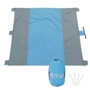 Outdoor Nylon Beach Blanket Sand Free Camping Beach Picnic Mat Crinkle Nylon Beach Blanket