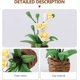thumbnail image 3 of 1:12 Flower Pot Plant Miniature Ornament for Dollhouse Decor Fairy Garden Ornament, 3 of 5