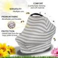 thumbnail image 5 of LNKOO Nursing Cover, Car Seat Canopy, Shopping Cart, High Chair, Stroller and Carseat Covers for Boys and Girls- Best Stretchy Infinity Scarf and Shawl- Multi Use Breastfeeding Cover Up, 5 of 7