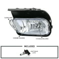 thumbnail image 3 of Spec-D Tuning Clear Bumper Driving Fog Lights + H10 Bulbs Compatible with 2003-2006 Chevy Silverado,  2002-2006 Avalanche, L+R Pair Assembly, 3 of 7
