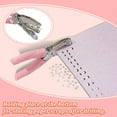 thumbnail image 4 of 5 Pieces Metal Handheld Paper Punch Single-Hole Tag Punch Set with Plastic Handle for Heart Circle Star Holes for DIY Craft Tags, 4 of 5