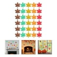 thumbnail image 2 of Miangastore 30pcs Fall Maple Leaves Cutouts Glitter Paper Maple Leaf Colorful Leaf Bulletin Board Decoration Mixed Color, 2 of 8