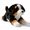 Bernese (Prone), variant on Stuffed Husky Plush Toy, Ultra Soft Cute Dog Plush, Small Sitting Puppy Doll for Bed Desk Decor Gift, Cuddly Animal Toy for All Ages