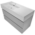 thumbnail image 2 of Nameeks Block-4018-W Block 40" Wall Mounted Single Basin Vanity Set - White, 2 of 7