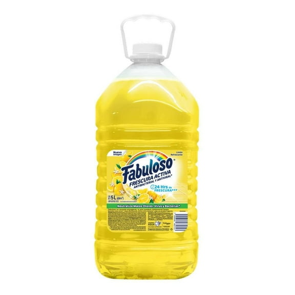 Limpiador Multiusos Líquido Fabuloso Ultra Frescura Antiviral y Antibacterial Limón 5 L
