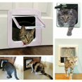 thumbnail image 5 of Cat Flap, 4-Way Lockable Cat Flap for Cat, Small Dog, Easy to Install and Use(M,White), 5 of 5