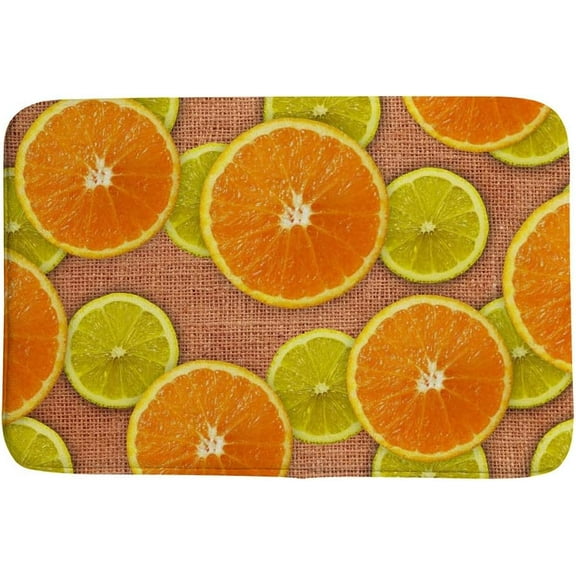 Doormat 16x24 Inch Door Mat Orange Slices Entrance Way Rugs Doormats Soft Non-Slip Bath Rugs Floor Mats For Home Kitchen Bathroom Gift For Women Men