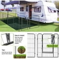 8 Panels Dog Playpen Dog Exercise Pen Heavy Duty Dog Fence Portable
